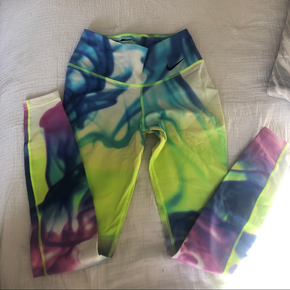 Nike Neon Tie dye leggings